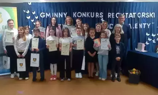 Zdjęcie do XV Gminny Konkurs Recytatorski &bdquo;Rozwijamy młode talenty&rdquo;   w Szkole Podstawowej im. ks. Jana Twardowskiego w Woszczelach