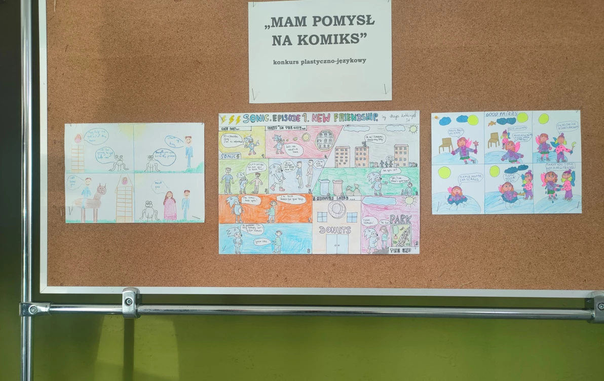 Zdjęcie do Wyniki Konkursu plastyczno-językowego "Mam pomysł na komiks"